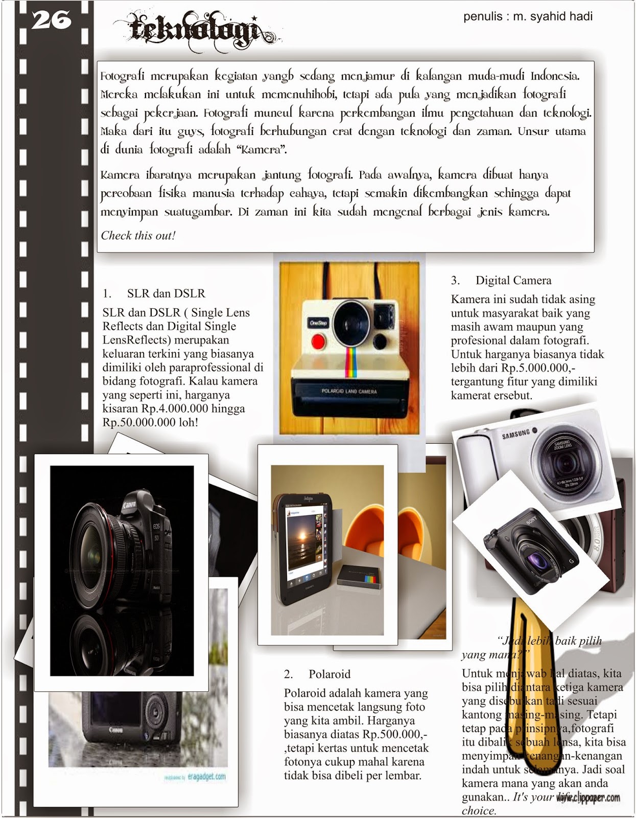 Deden Diki Septiana Contoh Desain Layout Majalah