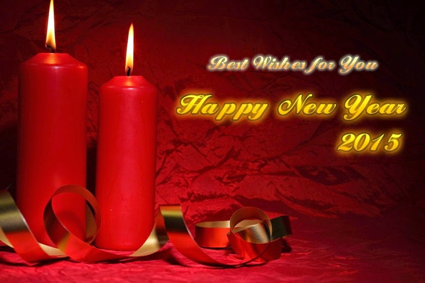 Candles Happy New Years 2015 Wishes Greetings Cards Images