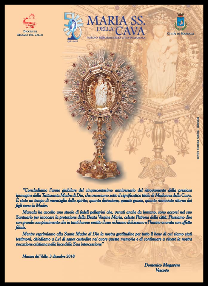 Celebrazione a Marsala per la Madonna della Cava 1 - 16.1.19
