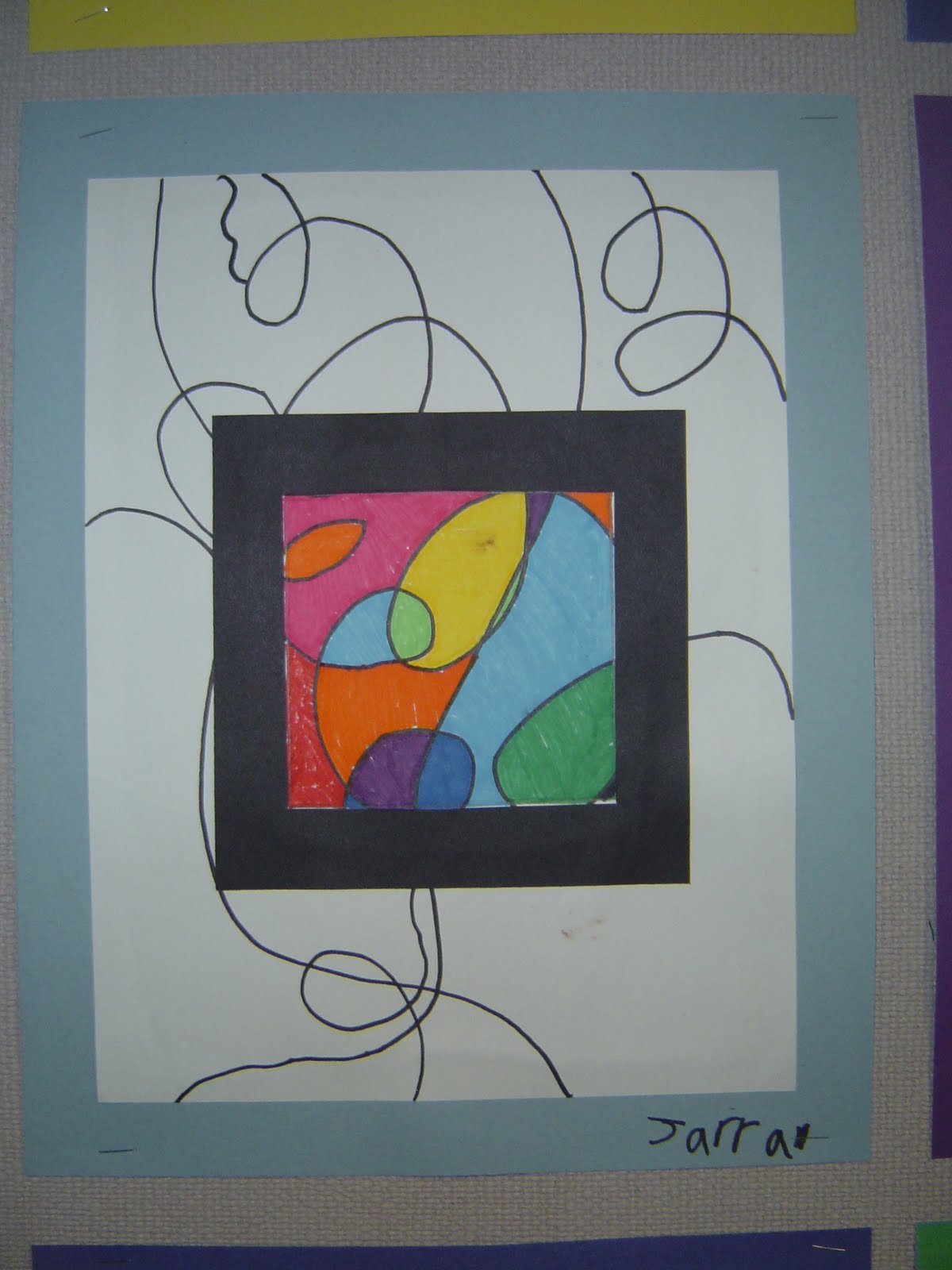 Art Lessons : Mrs t s first grade class lines that wiggle