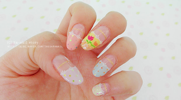 sara nail spring tulip power