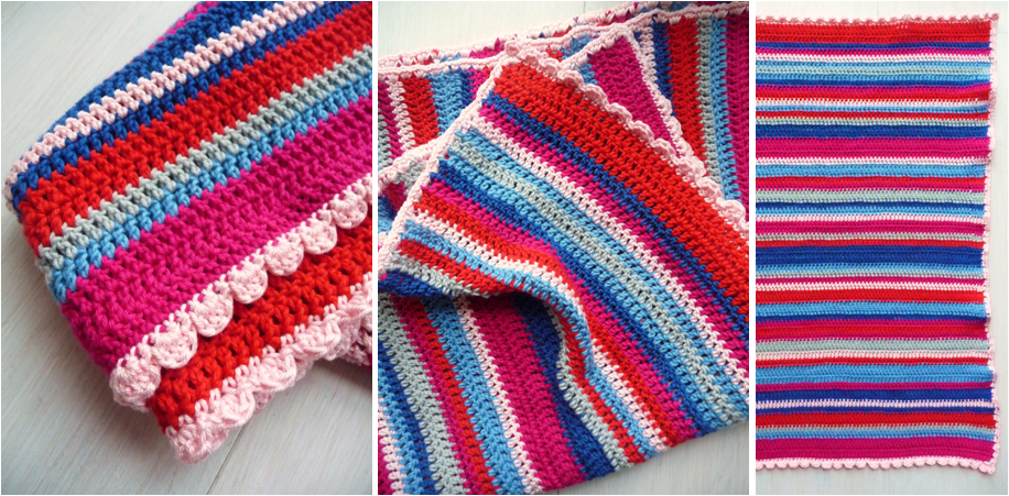 incafolk blanket is made of zeven different left-over pure cotton yarn ...
