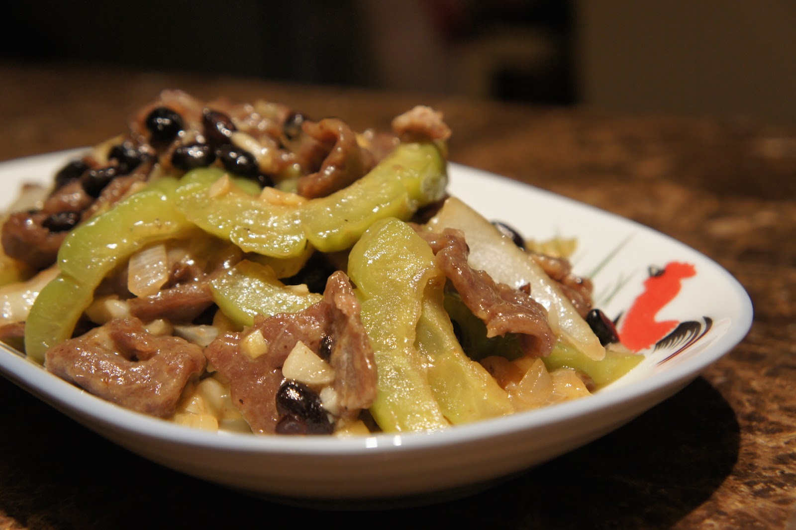 Say My Kitchen Beef with Bitter Gourd & Black Beans 豆豉苦瓜炒牛肉