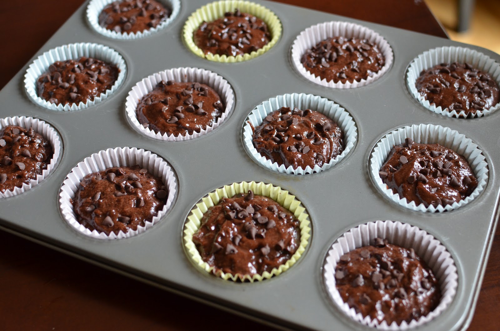 Playing with Flour After the storm...Doublechocolate muffins with