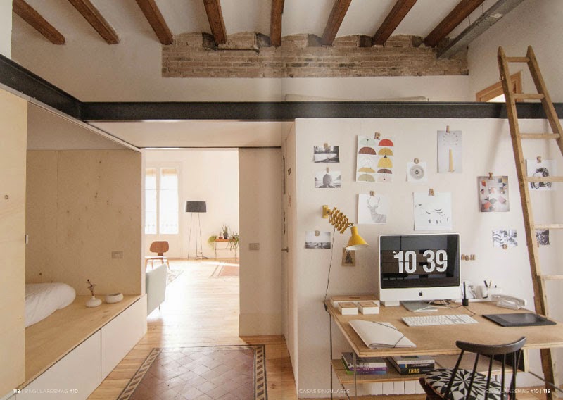piso del Eixample de Barcelona transformado en un loft