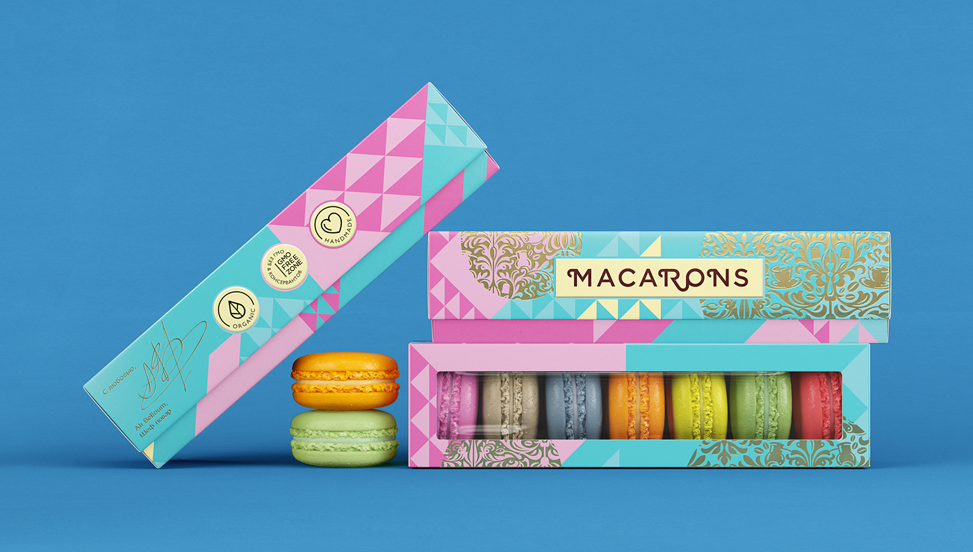 Macarons on Packaging of the World Creative Package