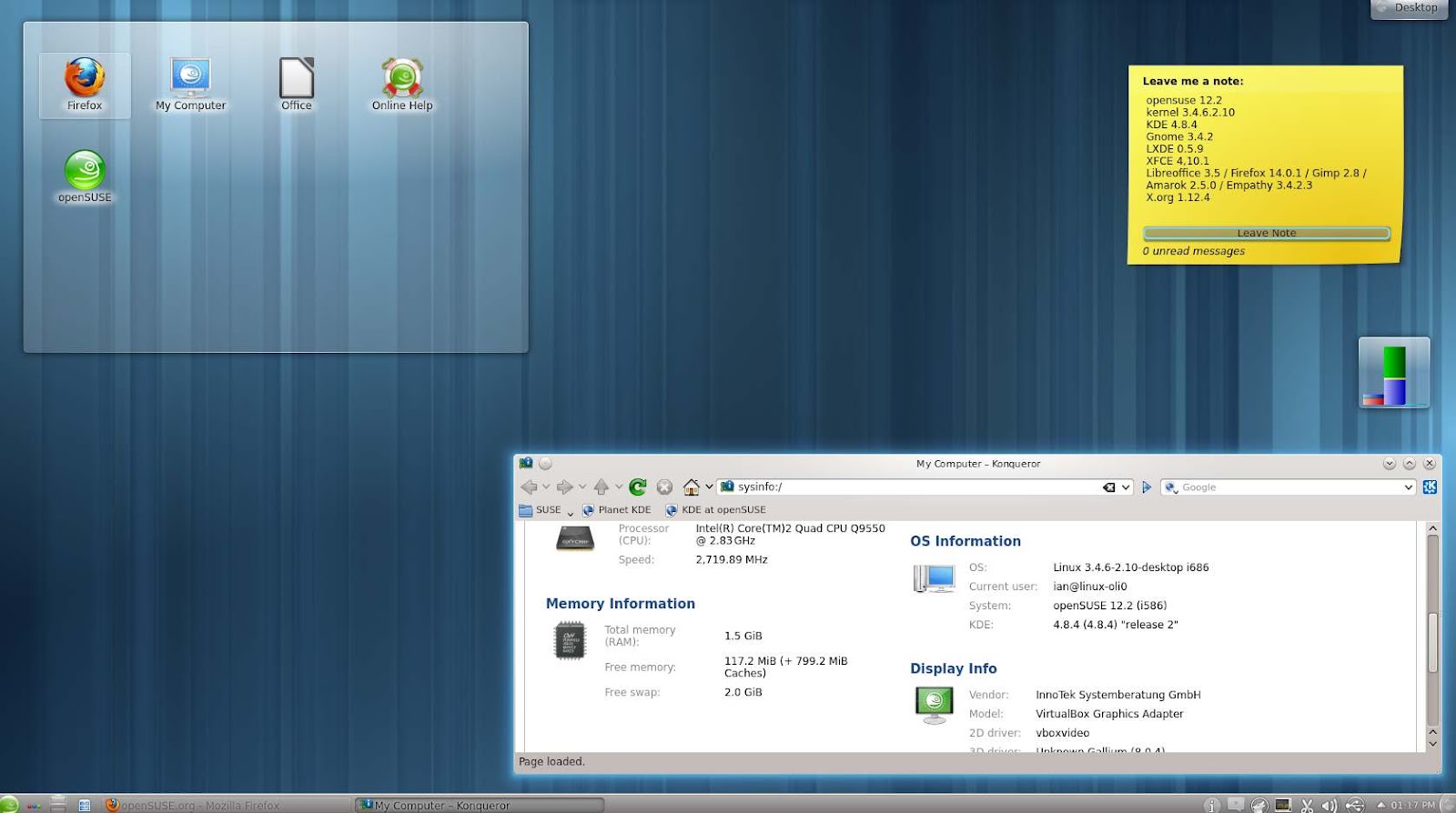 openSUSE 12.2 review Iain's Blog