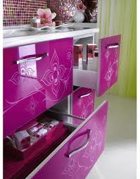 Fuşya Banyo Dolabı