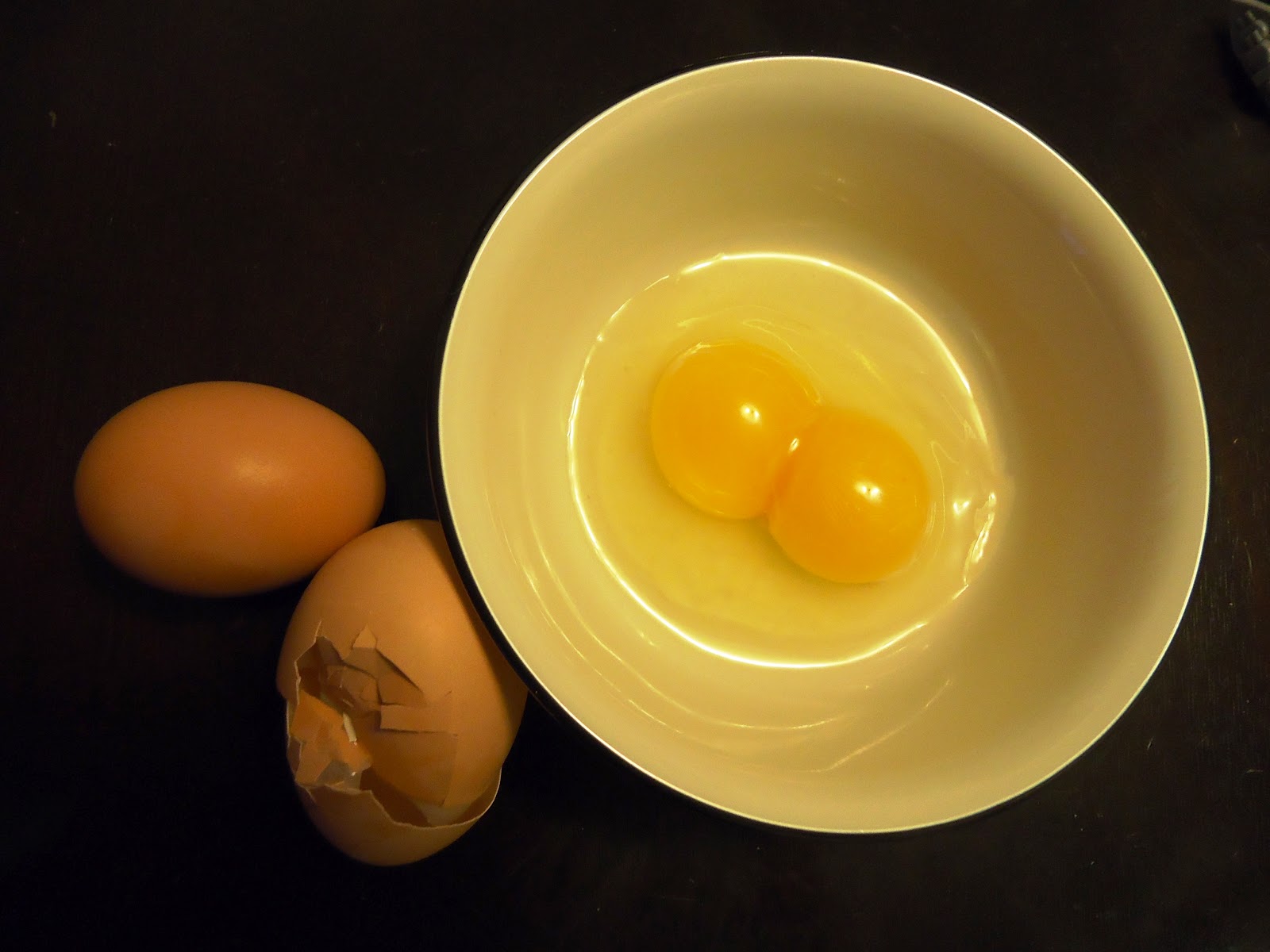 Our First Double Yolk Egg