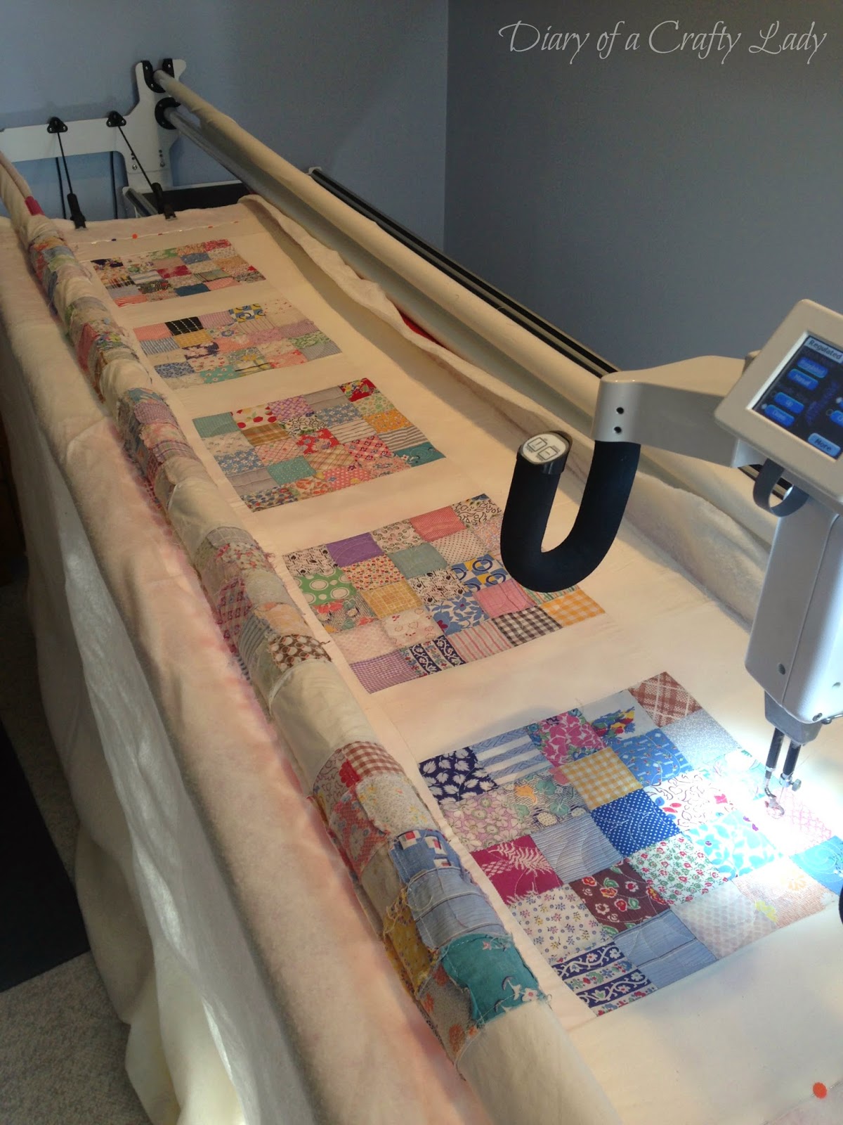 Diary of a Crafty Lady Antique Quilt Top Now a Finished Quilt!