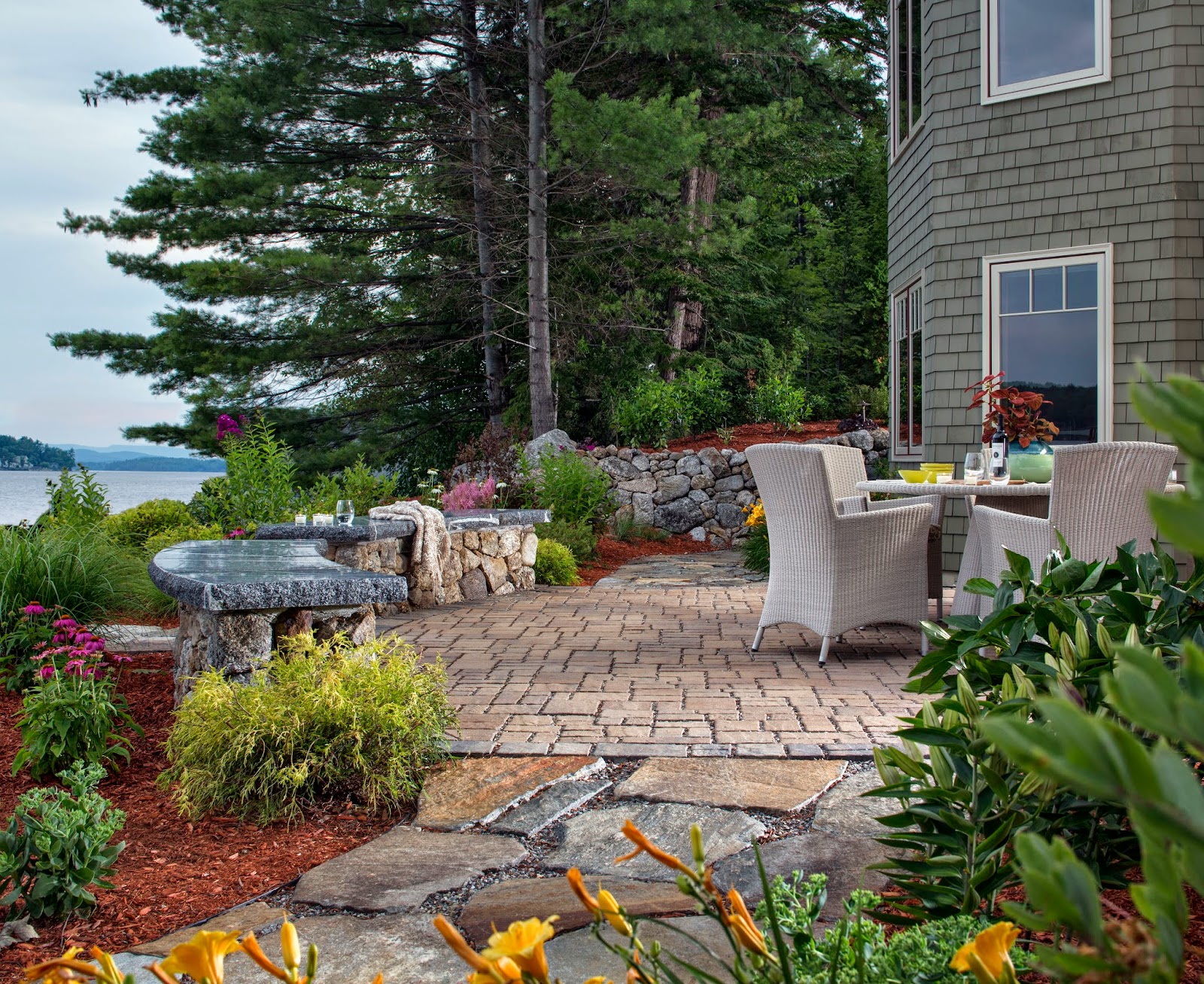 Natures Elite Landscaping Lake Front Landscape Design Gilford New