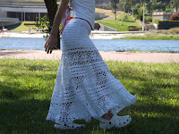 Falda blanca ganchillo Falda ibicenca blanca ganchillo o crochet