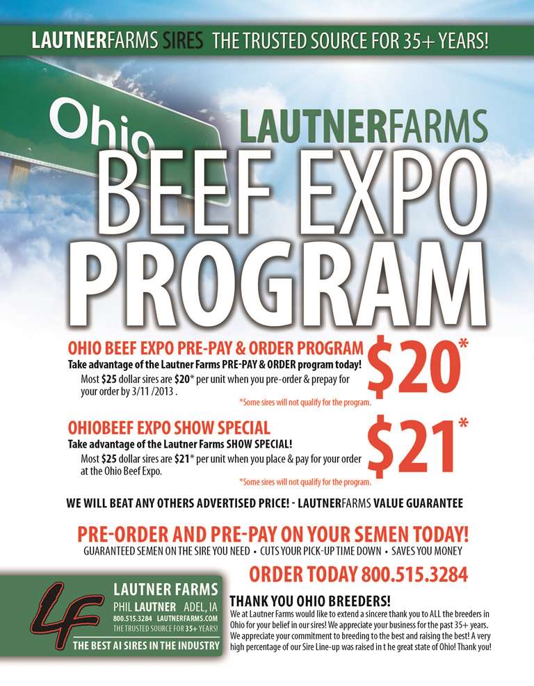 Lautner Farms at the Ohio Beef Expo Lautner Farms