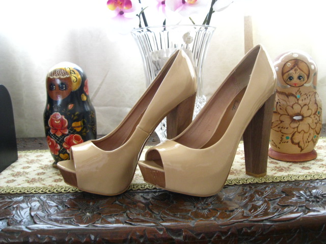 bershka clear heels