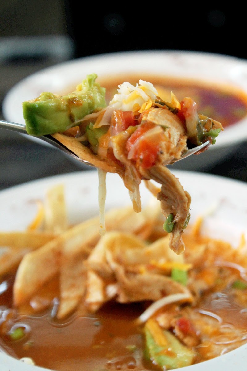 Creole Contessa Quick and Easy Roasted Chicken Tortilla Soup