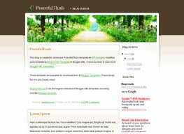 Peaceful Rush Blogger Template Peaceful Rush Blogger Template