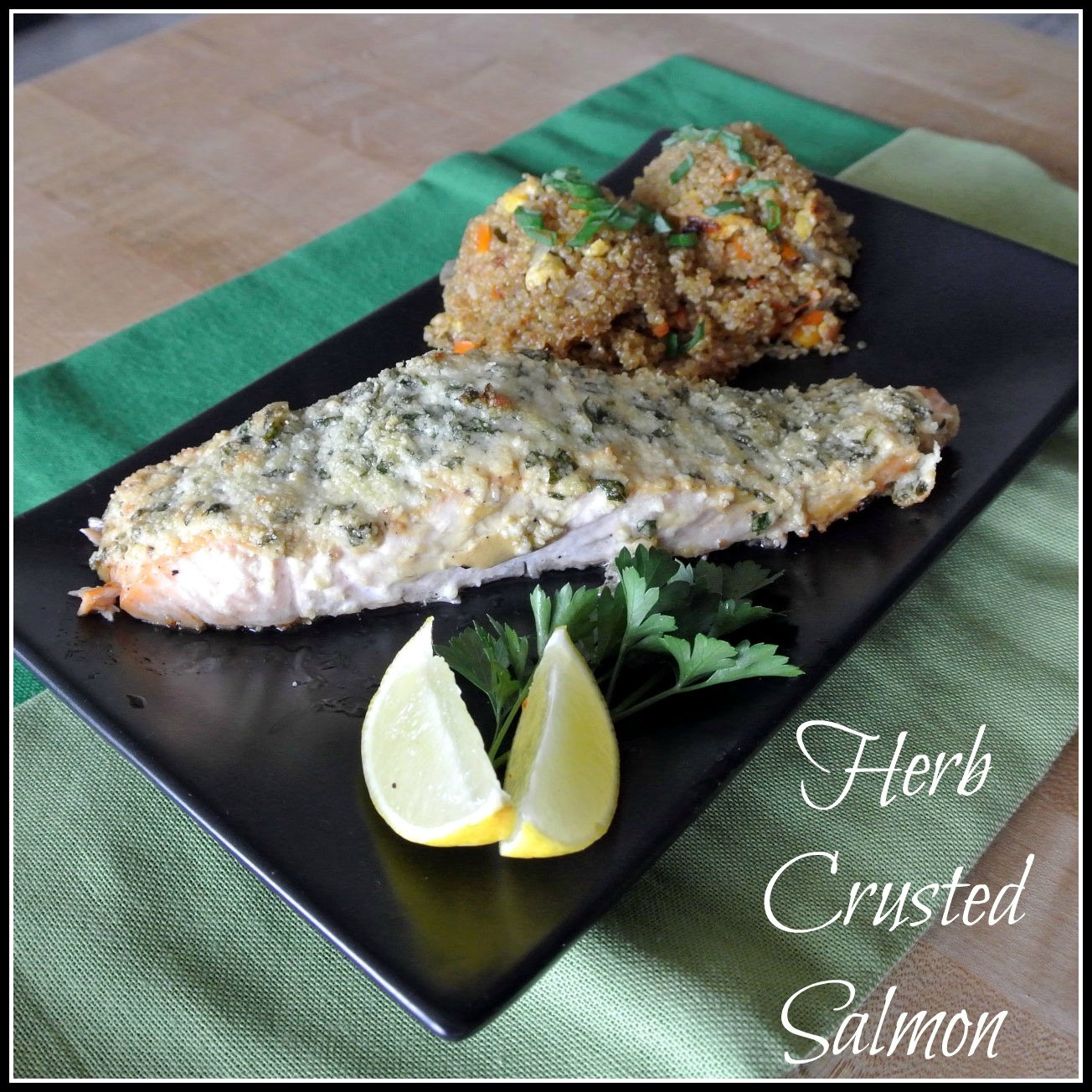 Gourmet Cooking For Two HerbCrusted Salmon