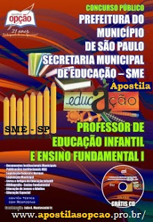 Apostila Prefeitura de SP concurso SMESP Professor.