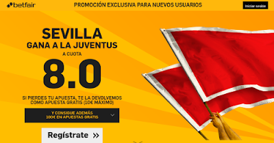 betfair Sevilla gana Juventus supercuota 8 Champions 8 diciembre betfair Sevilla gana Juventus supercuota 8 Champions 8 diciembre