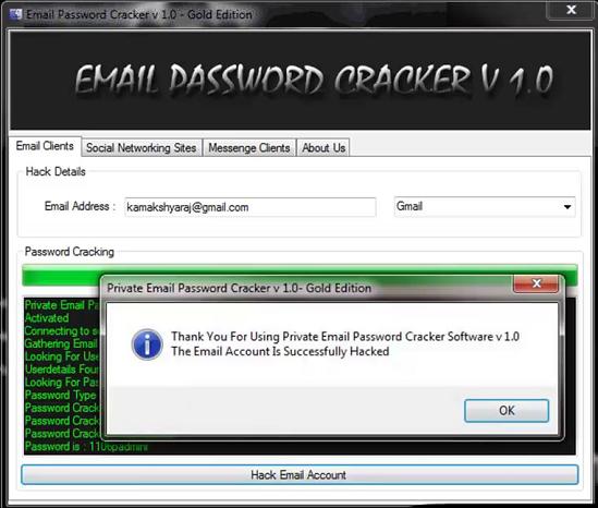Private Email Password Cracker V 1.0 Gold Edition