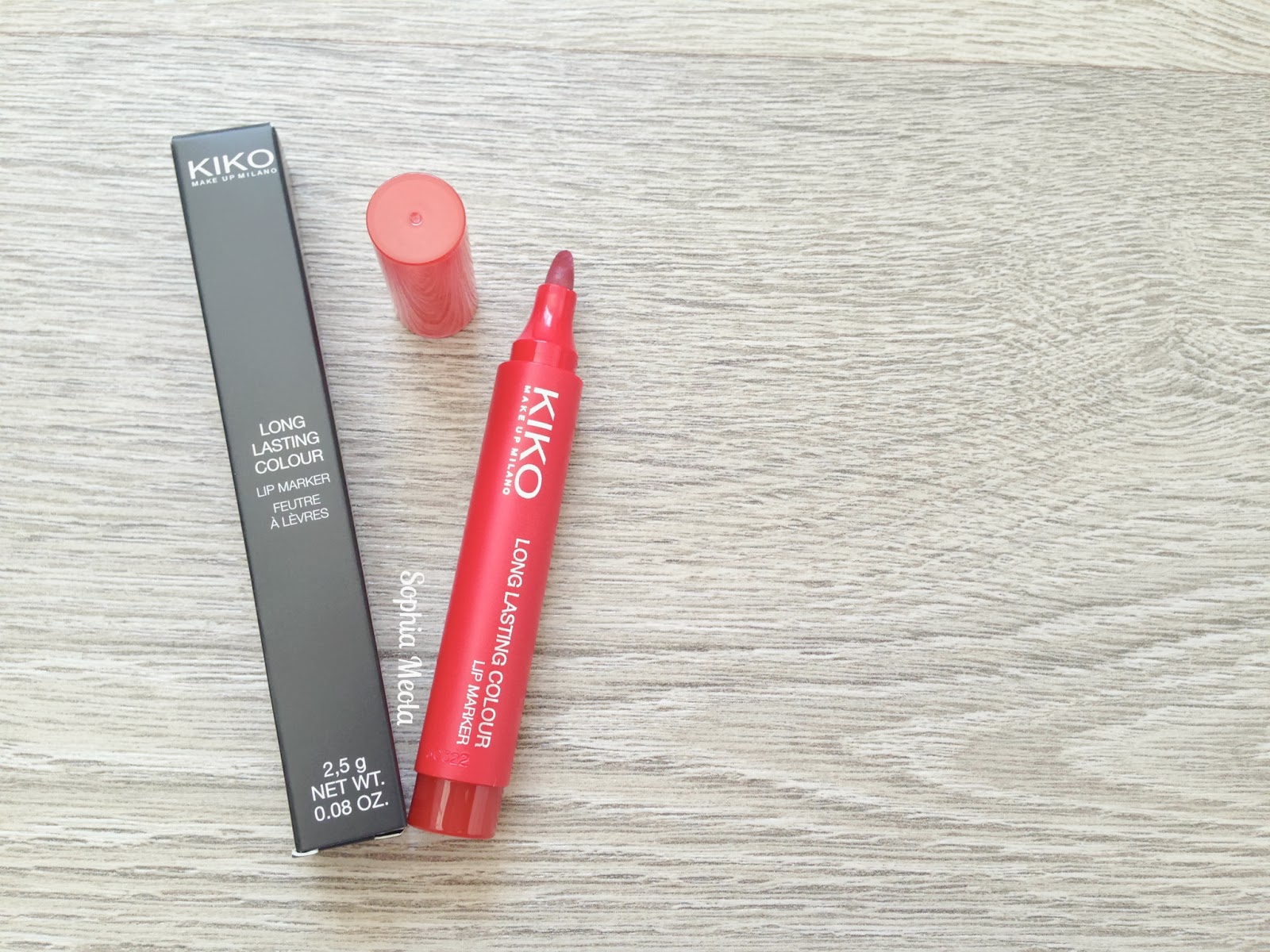 KIKO, Long Lasting Colour Lip Marker in True Red, Sophia Meola