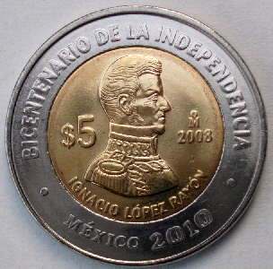 MONEDA DE IGNACIO LOPEZ RAYON Moneda de Ignacio López Rayón