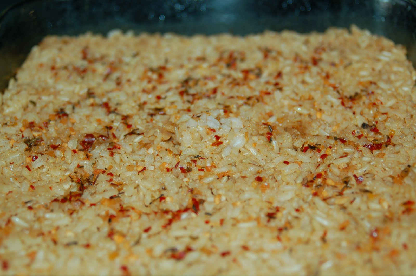 Spicy Baked Brown Rice