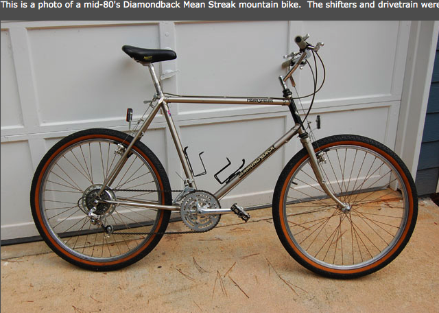 old diamondback mountain bike
