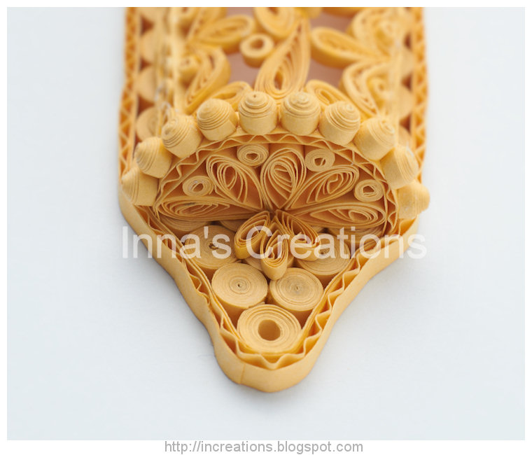Inna's Creations Quilled Mezuzah case