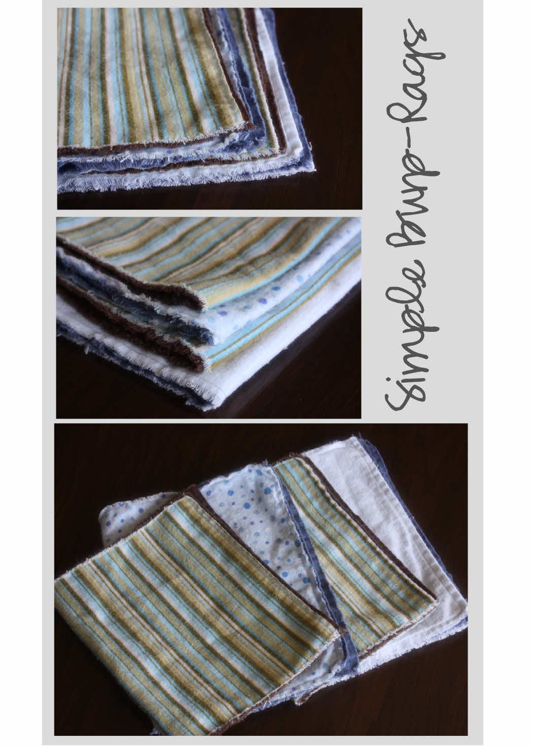 just Sweet and Simple Simple Burp Rags