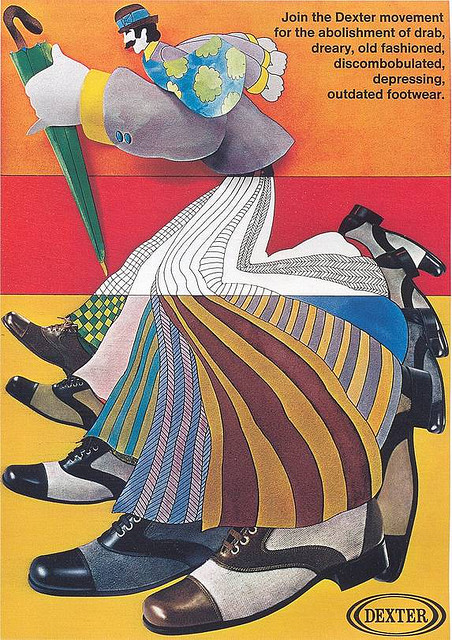 Retro Shoe Adverts 1960s 70s Vintage Everyday