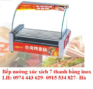 Bán máy nướng xúc xích, lò nướng xúc xích, bếp nướng xúc xích