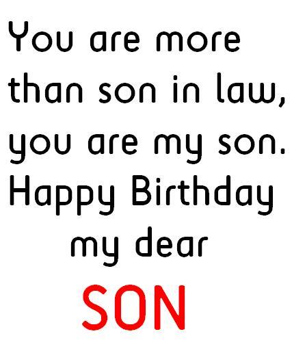 Son in Law Birthday Quotes, Messages and Wishes Son in Law Birthday Quotes, Messages and Wishes