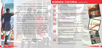 Agenda Cultural 475 Aniversario de Arequipa 2015