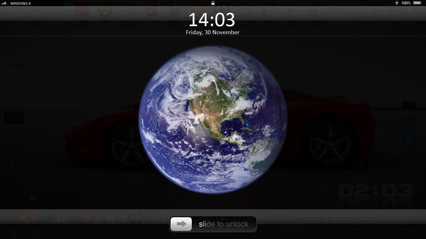 Softwares I PHONE Lock Screen for Windows XP ,7,8