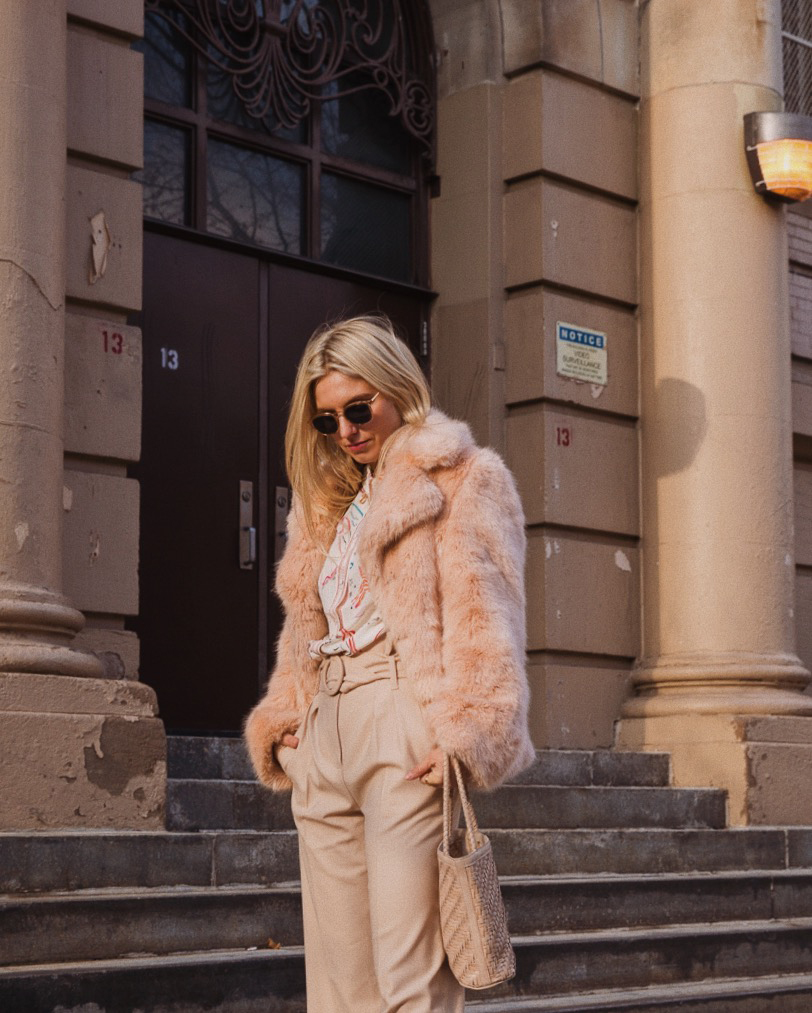 sezane zodiac astrology blouse, stella mccartney faux fur coat, nanushka boots, bembien braided leather bag, warby parker x chloe sevigny tate sunglasses sezane zodiac astrology blouse, stella mccartney faux fur coat, nanushka boots, bembien braided leather bag, warby parker x chloe sevigny tate sunglasses