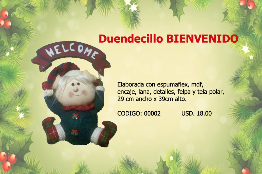 Duendecillo BIENVENIDO. Duendecillo BIENVENIDO.