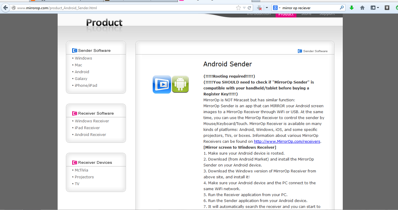 mirrorop sender for pc mirrorop sender for pc