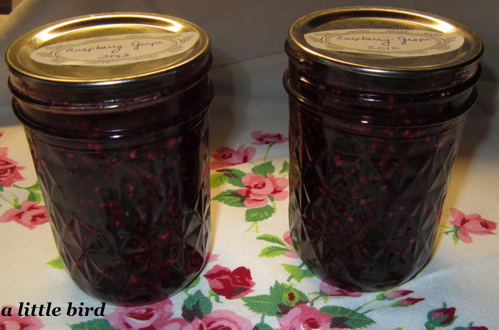 The Sweet Little Bird Raspberry Grape Jam