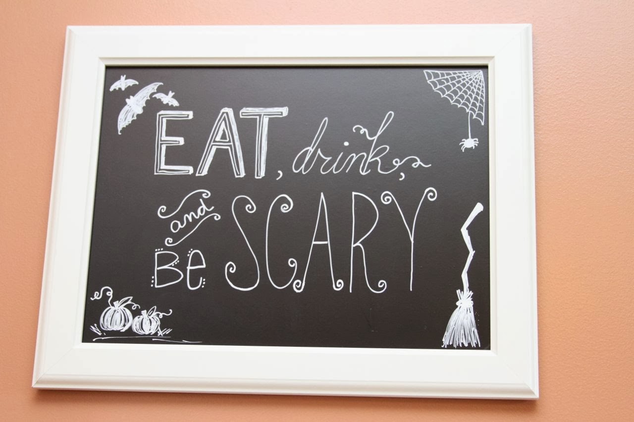 Time For Crafts Halloween Chalkboard