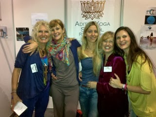 With the girls at the Om Show London