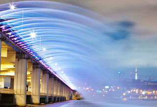 ドゥエルアソシエイツのLED照明、ニュース(Banpo Bridge Seobinggo-dong Yongsan-gu, Seoul 大韓民国) ㈱ドゥエルアソシエイツやわらかめのLED照明ニュース、盤浦大橋/Banpo Bridge Seobinggo-dong Yongsan-gu, Seoul イメージ画像1です。