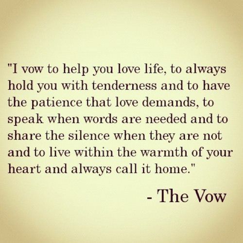 The Vows From The Vow Quote