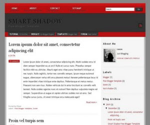 Smart Shadow Blogger Template