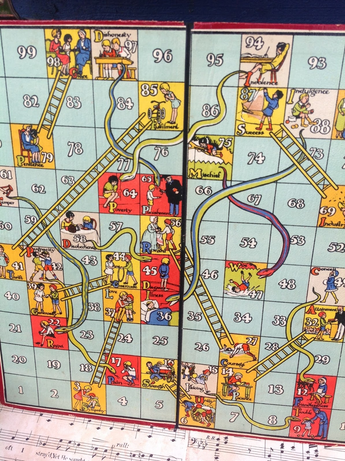Vintage Jane Snakes and Ladders