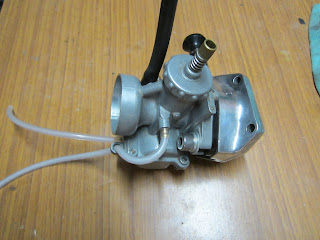 Mikuni carb attached to reed valve Yamaha LS3