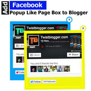 Facebook Popup Like Page Box for Blogger Add Facebook popup like Page box for blogger