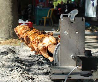Whole chicken over coals Whole chicken over coals