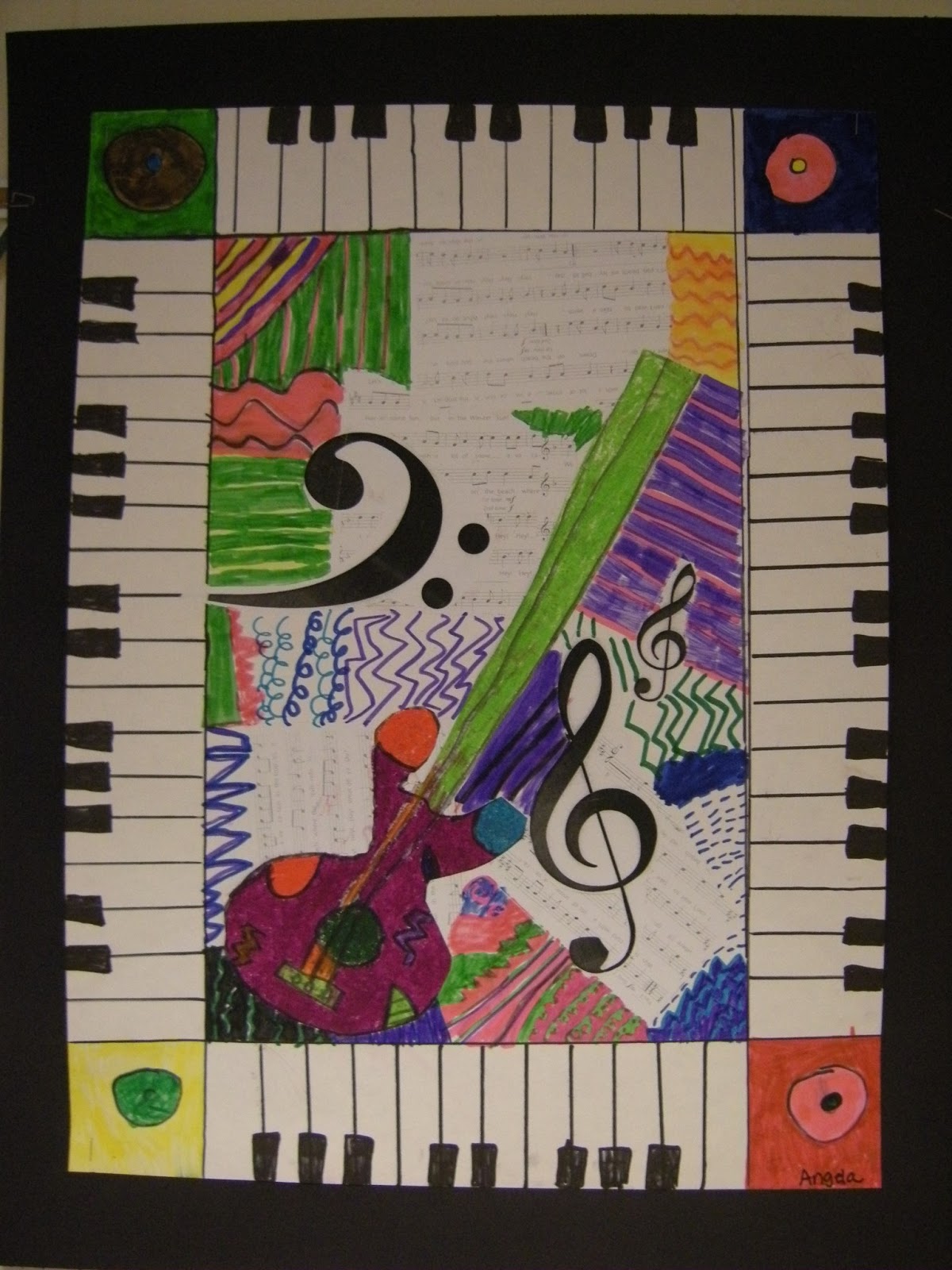 WHAT'S HAPPENING IN THE ART ROOM?? 2nd Grade Guitars