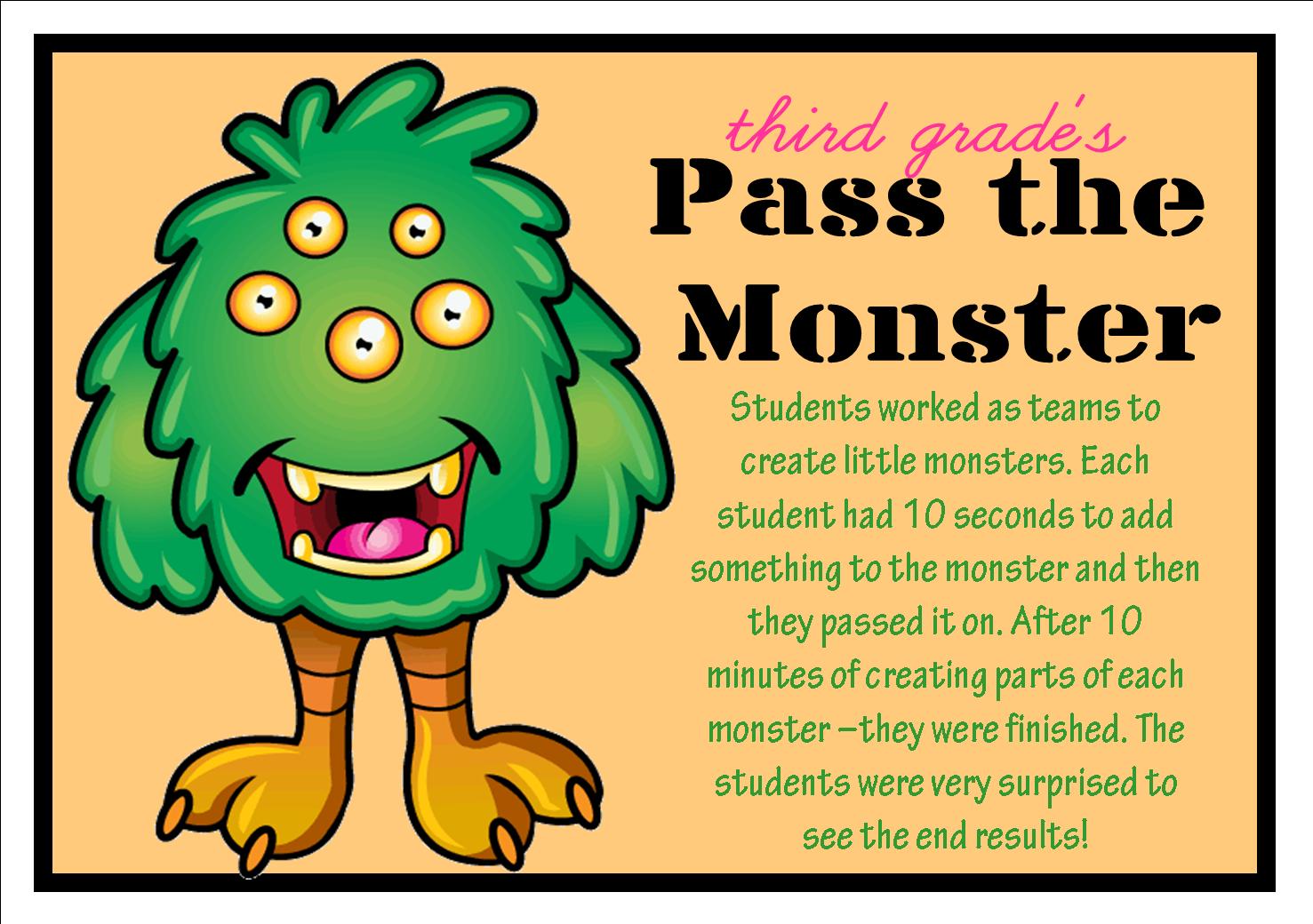 Apex Elementary Art teamwork makes monsters